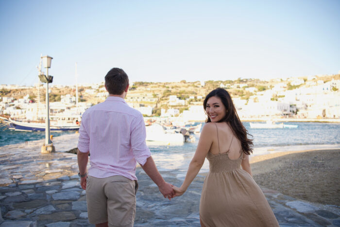 Professional photography session in Mykonos Greece captured by a local Mykonos photographer
