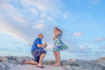 Photoshoot of a Marriage Proposal in Nassau, Bahamas, The Cove