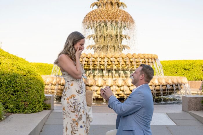 charleston-proposal-photographer-local-lens-pineapple-fountain