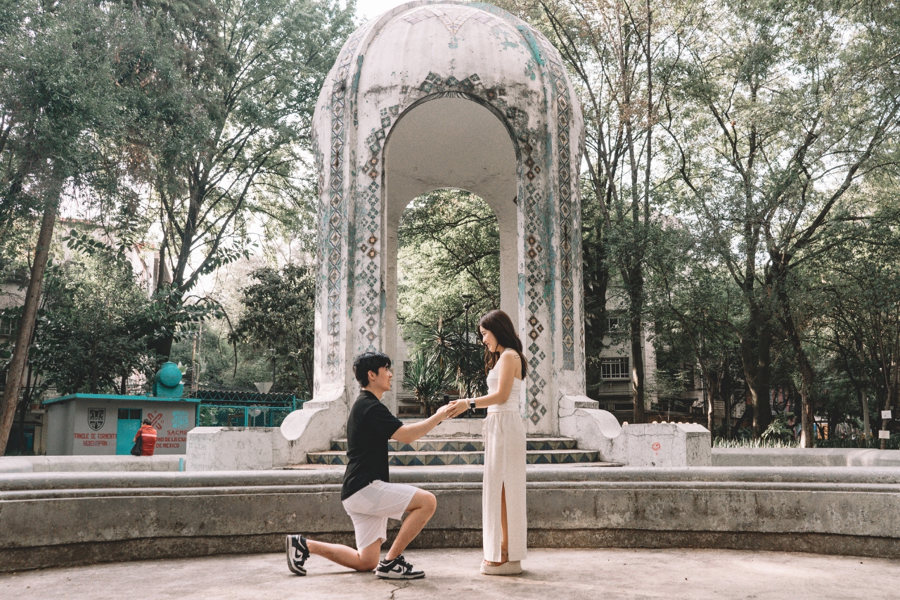 featured photo spot in Mexico City for proposals photo shoots