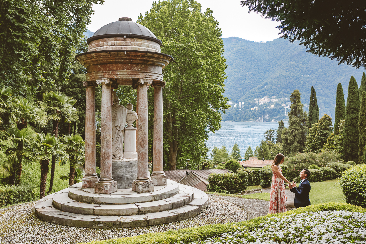 featured photo spot in Lake Como for proposals photo shoots